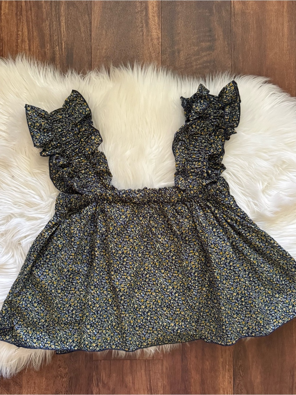 Story 100% Cotton Sleeveless Ruffle Top Size XS/ S